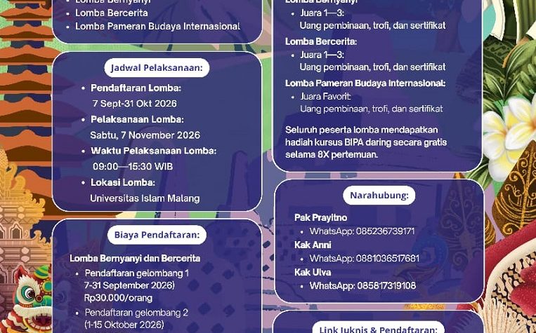 Lomba Bernyanyi dan Mendongeng BIPA 2026